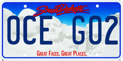 SD license plate 0CEG02