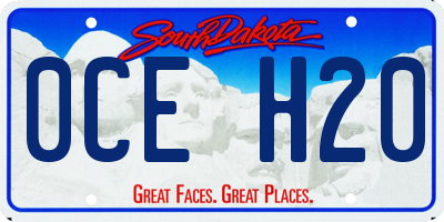 SD license plate 0CEH20