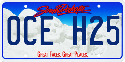 SD license plate 0CEH25