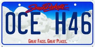 SD license plate 0CEH46