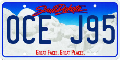 SD license plate 0CEJ95