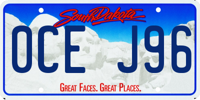 SD license plate 0CEJ96