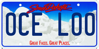 SD license plate 0CEL00