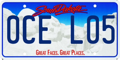 SD license plate 0CEL05