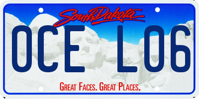 SD license plate 0CEL06