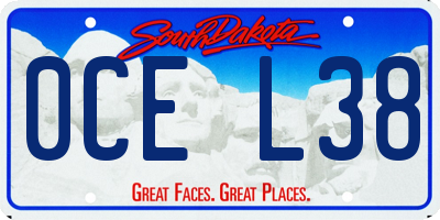SD license plate 0CEL38