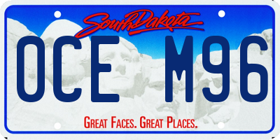 SD license plate 0CEM96