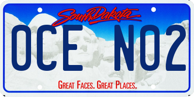 SD license plate 0CEN02