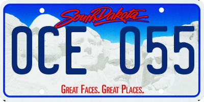 SD license plate 0CEO55