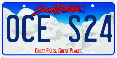 SD license plate 0CES24