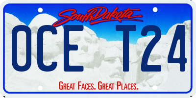 SD license plate 0CET24