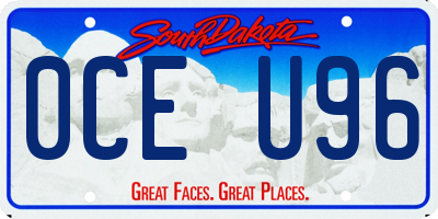 SD license plate 0CEU96