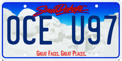 SD license plate 0CEU97