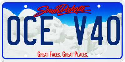 SD license plate 0CEV40