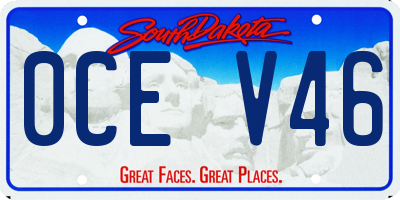 SD license plate 0CEV46