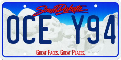 SD license plate 0CEY94