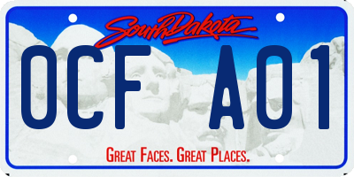 SD license plate 0CFA01