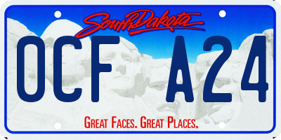 SD license plate 0CFA24