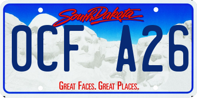 SD license plate 0CFA26