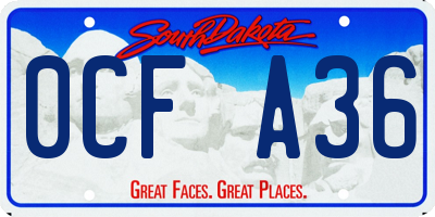 SD license plate 0CFA36