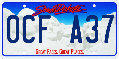 SD license plate 0CFA37