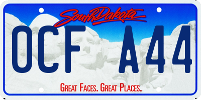 SD license plate 0CFA44