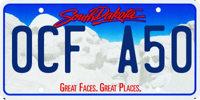 SD license plate 0CFA50