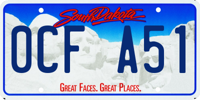 SD license plate 0CFA51