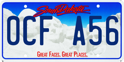 SD license plate 0CFA56