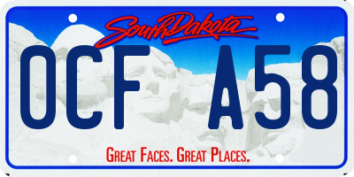 SD license plate 0CFA58
