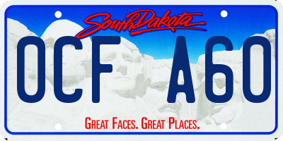 SD license plate 0CFA60
