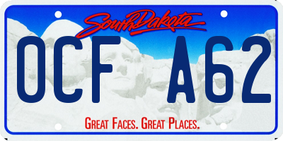 SD license plate 0CFA62