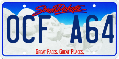 SD license plate 0CFA64