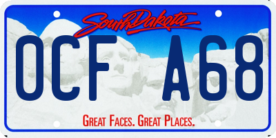 SD license plate 0CFA68
