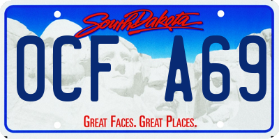 SD license plate 0CFA69