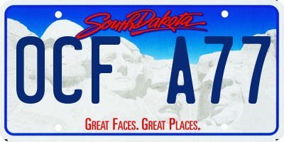 SD license plate 0CFA77