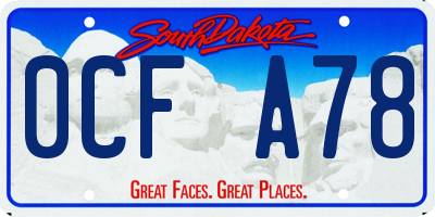 SD license plate 0CFA78