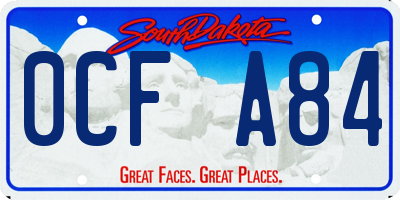 SD license plate 0CFA84
