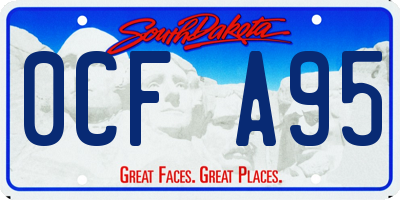 SD license plate 0CFA95