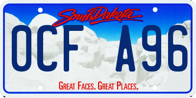 SD license plate 0CFA96