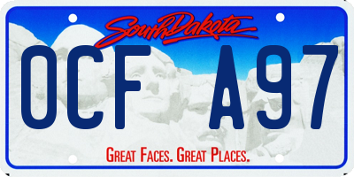 SD license plate 0CFA97