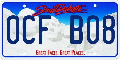 SD license plate 0CFB08