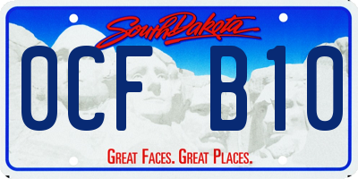 SD license plate 0CFB10