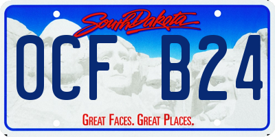 SD license plate 0CFB24