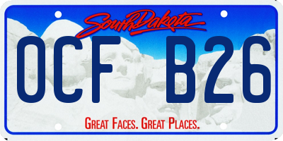 SD license plate 0CFB26