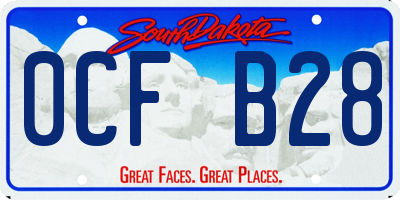 SD license plate 0CFB28