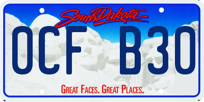 SD license plate 0CFB30