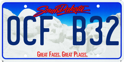 SD license plate 0CFB32
