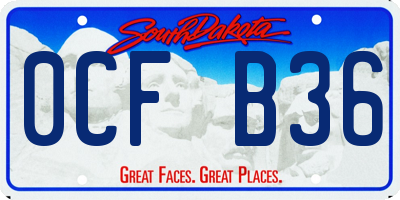 SD license plate 0CFB36