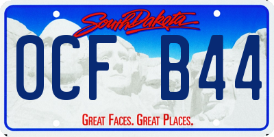 SD license plate 0CFB44